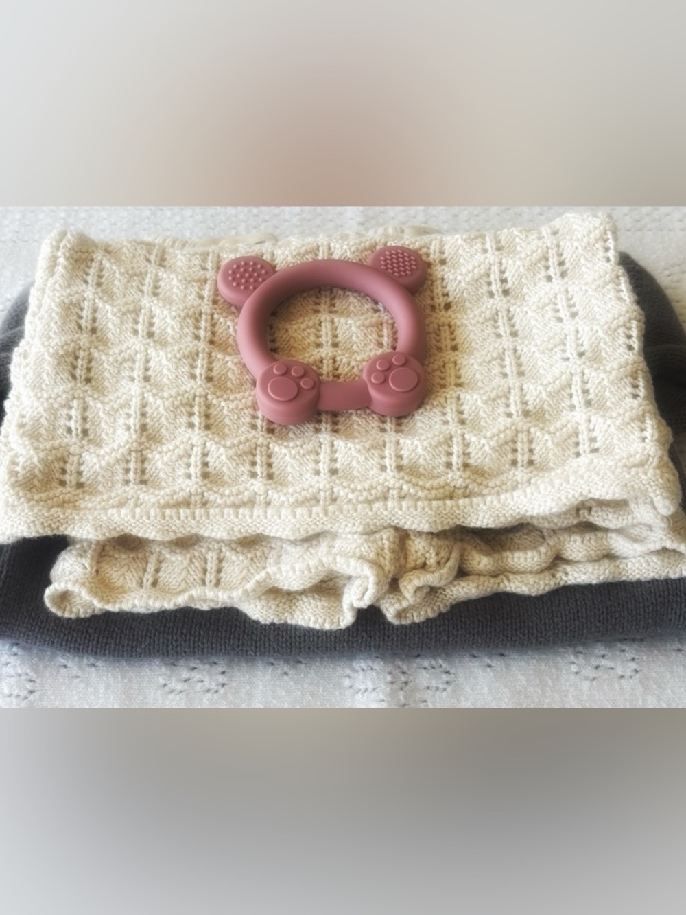 Neutral Baby Girl Knit Bundle 6–12M | Quincy Mae + H&M Set 🤍 - Picture 2 of 7